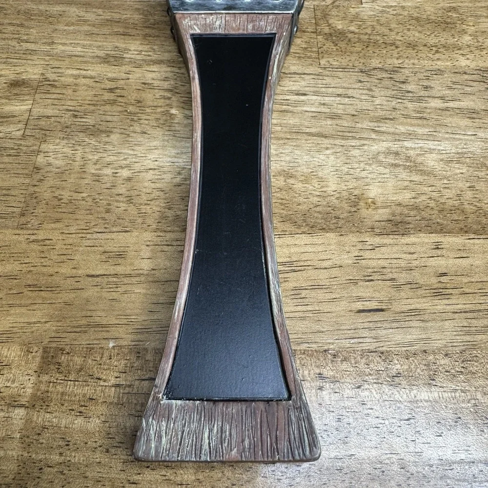 Bur Oak Brewing Company Beer Tap Handle Wood Look Draft Tap Knob Bar Pub